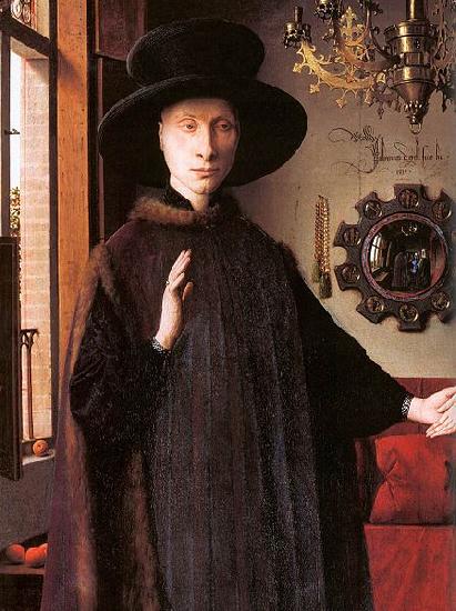 Jan Van Eyck Portrait of Giovanni Arnolfini and his Wife oil painting image